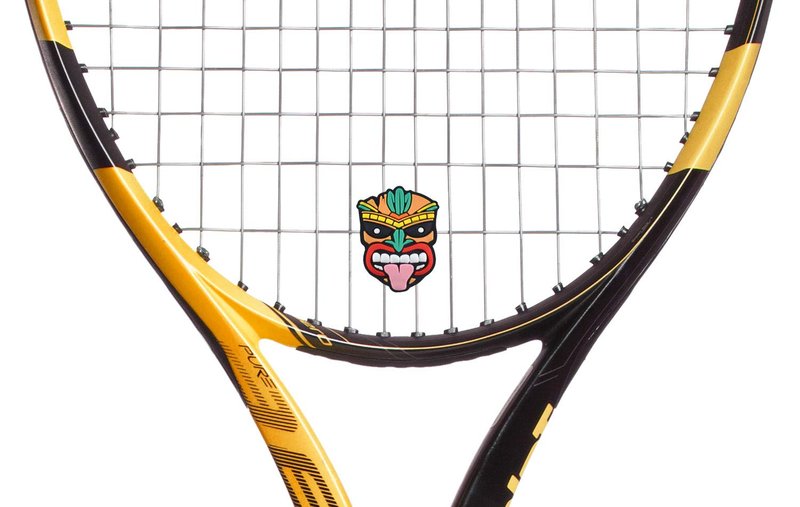 Racket Expressions Tiki Mask Fun Tennis Accessories Tennis Dampener 2 Pack