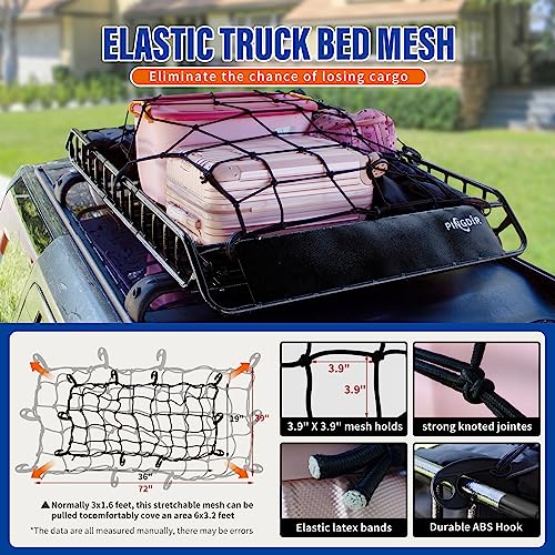 51-Inch Roof Rack Basket with Waterproof Cargo Bag & Net