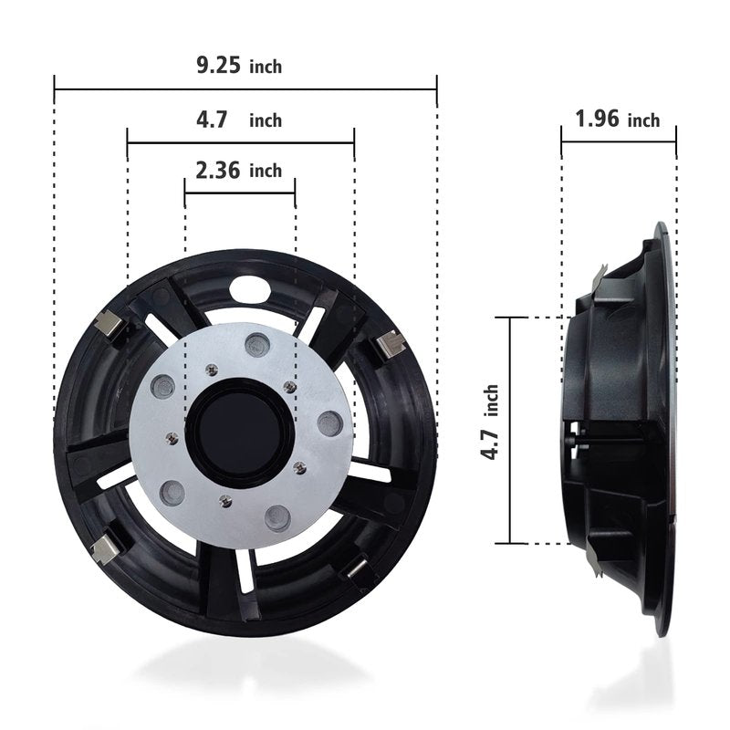 YUWEIDG0769 Golf Cart Wheel Covers Hub Caps for EZGO, Club Car, Yamaha Most Golf Carts- 8 Inch Set of 4, Golf Cart Hub Cap
