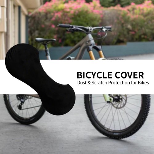 Bestookits Bike Wheel Covers for 22-27in Bicycles Wheels, Washable Stretchy Elastic Bike Tire Wheel Covers Dust-Proof for Indoor/Outdoor Use (Black)