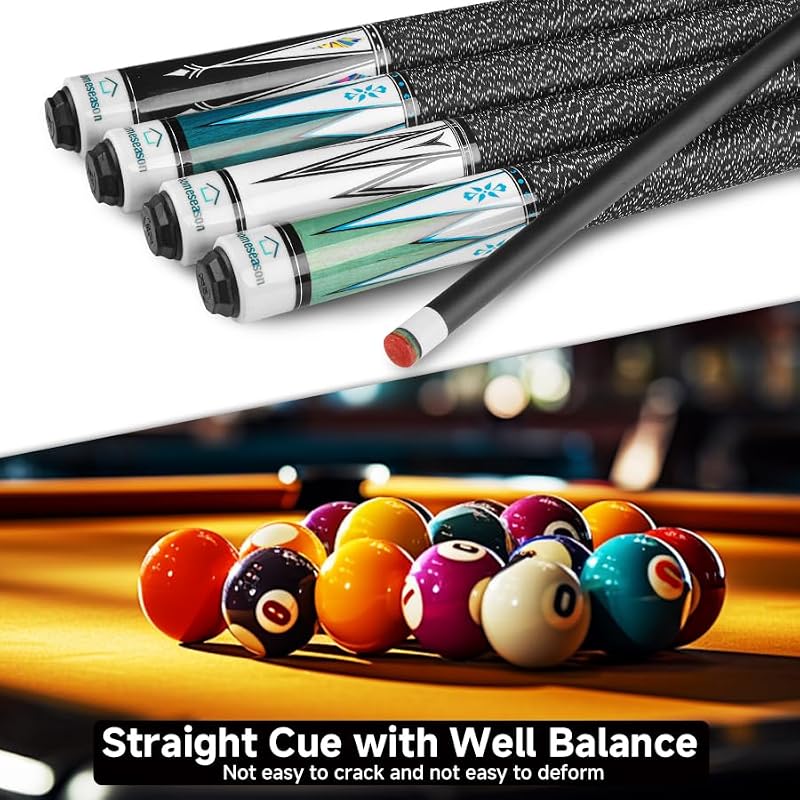 58" Professional Pool Cue Stick - 19oz with Leather Bag