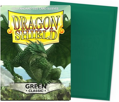 Dragon Shield | Classic Card Sleeves - 100 Count Smooth & Durable TCG Protection | Green