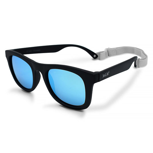 JAN & JUL Polarized Toddler Sunglasses with Flexible Frames (M: 2-6 Years, Black Aurora)