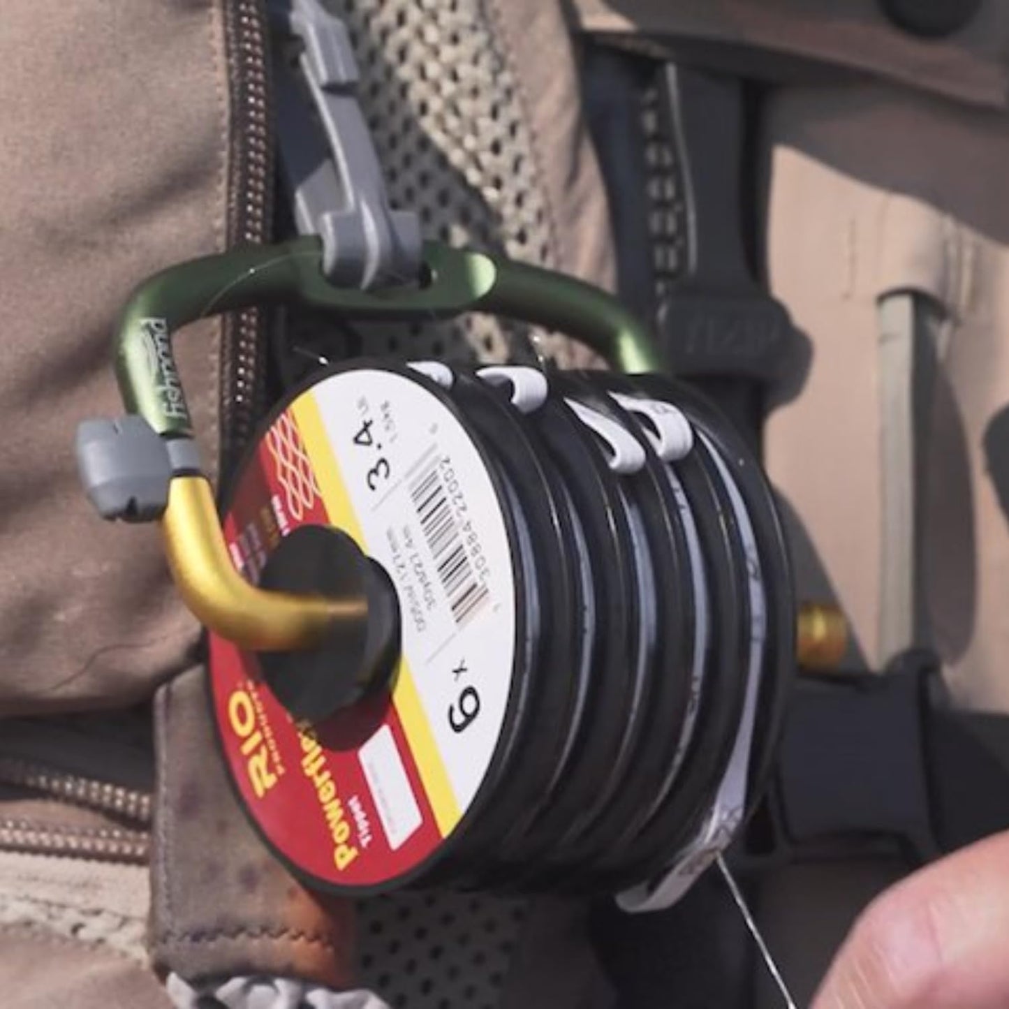 RIO Products Fly Fishing Tippet Head Gate, 2X, 3X, 4X, 5X, 6X Powerflex Tippet, 30 Yard Spools, Clear