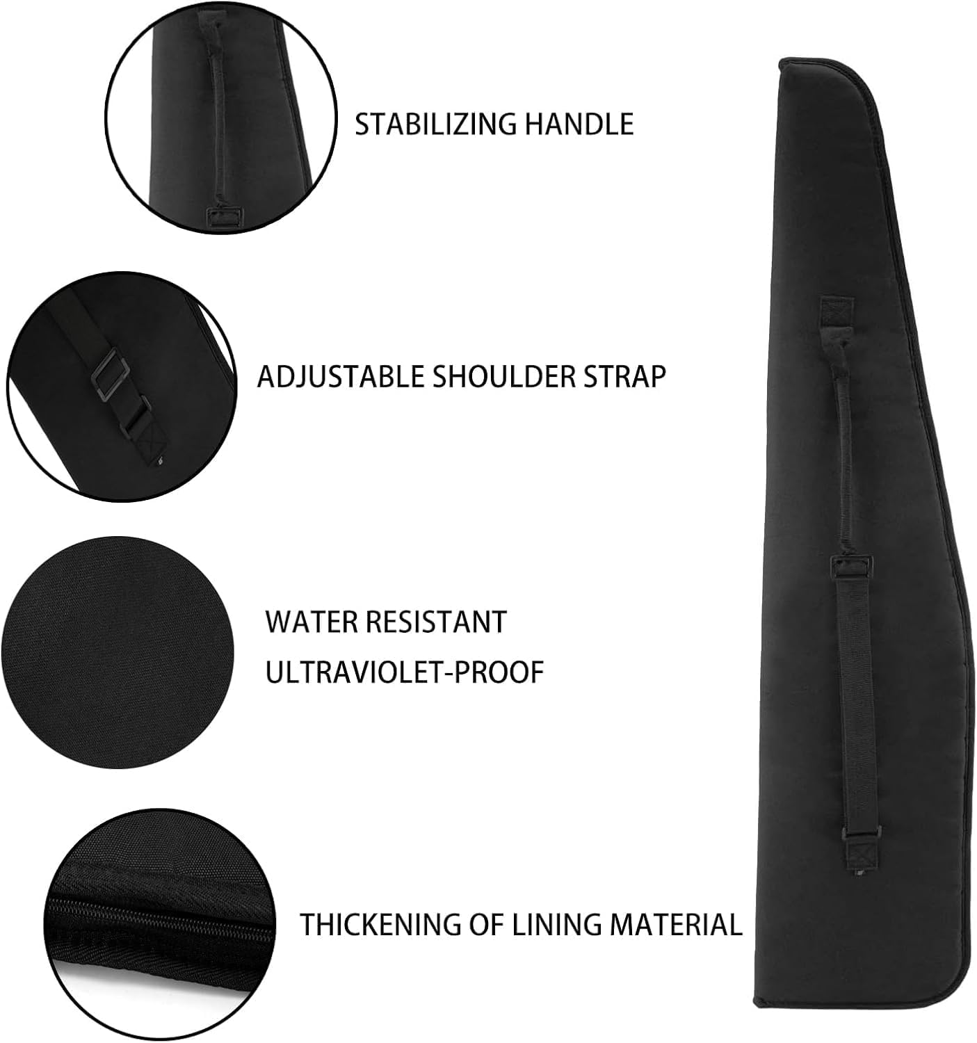 Skiennix Soft Rifle Case - Water-Resistant Tactical Bag with Adjustable Shoulder Strap | Classic Design