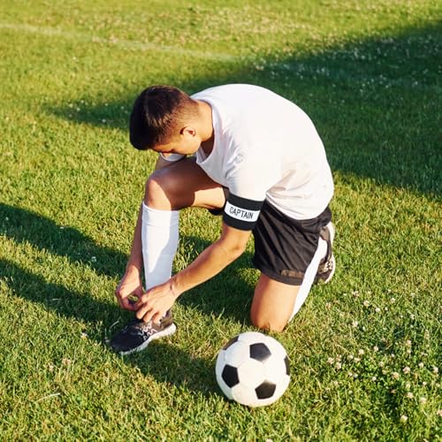 Classic Captain's Armband for Soccer Training - Adult Black