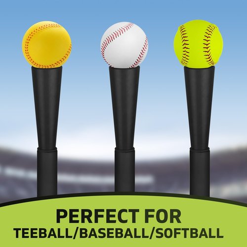 Eastgoing Baseball Tee - Adjustable 19"-32" Height Molded Rubber Batting Tee for Kids & Youth Practice