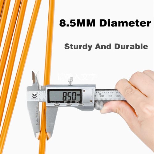 Aluminum Tent Poles Replacement - 2 Pack 11.8 ft 7001 Alloy Bars for Hiking & Camping