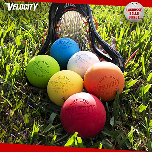 Velocity Lacrosse Balls - 18 Practice White Balls for Training, NFHS & College Approved