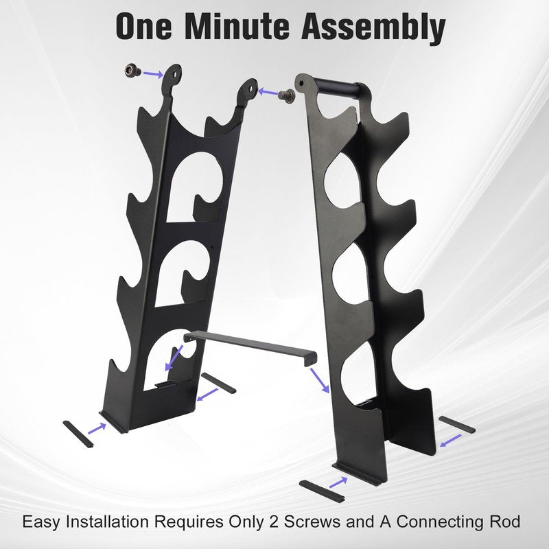 【Dumbbells not Included】 Dumbbell Rack Stand Only, Compact A-Frame Weight Rack for Dumbbells, Rust-Resistant Coated Dumbbell Storage Rack, Dumbbell Stand with Handle & Non-Slip Base for Home Gym