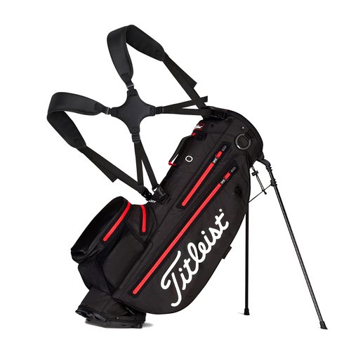 CRAFTSMAN GOLF Black Quick Side Release Plastic Buckle Golf Bag Shoulder Straps Replacement for Titleist