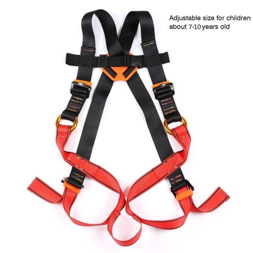 HandAcc Kids Climbing Seat Belt, Youth Full Body Safety Belt for Outdoor Expanding Training Caving Tree Climbing, Zipline Belt Rappelling Equip