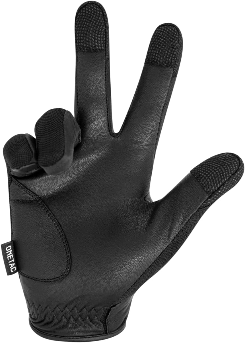 Regine Switzerland Tactical Duty Patrol Gloves - Lightweight Touch Screen, Breathable Mesh & Goat Skin Leather