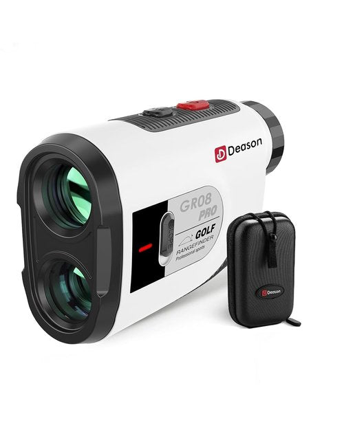 Golf Rangefinder with Slope, 7X Magnification 1300 Yards Range Finder with Flag Lock Vibration, Magnetic Cart Mount, USB-C Rechargeable, IP54 Water-Resistant for Golf Training & Tournament - White