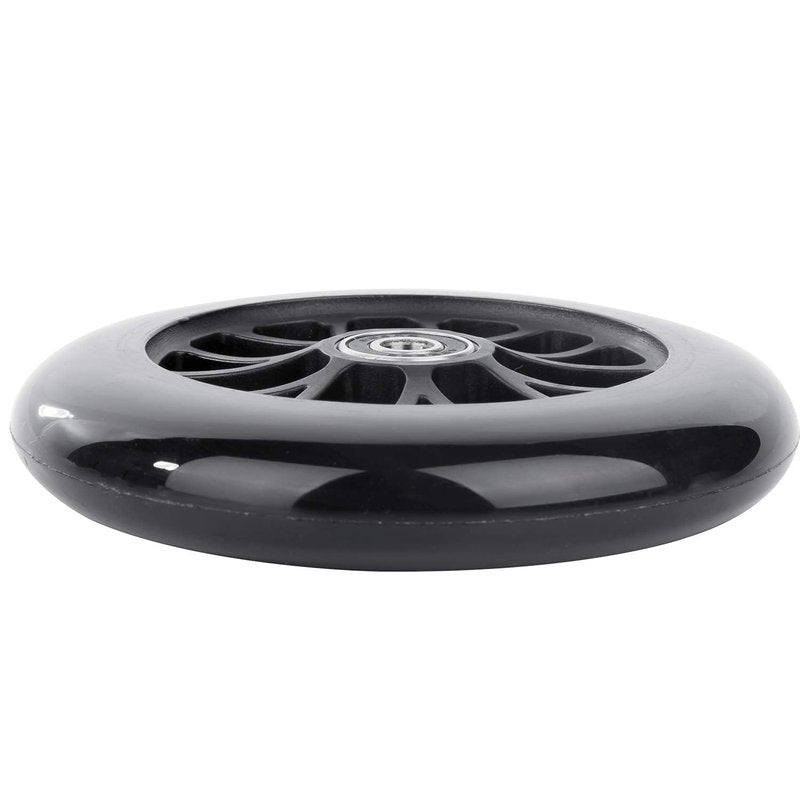 AOWISH 125mm Scooter Wheels - 125mmX24mm Replacement Wheel with ABEC-9 Bearings for Razor A3, Swing Wiggle, Flicker Scooters & Wheelchairs (2-Pack, Black)