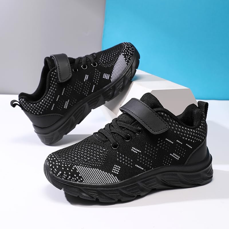 Kids Athletic Sneakers Slip-On Lightweight Breathable Non-Slip Shoes for Boys & Girls