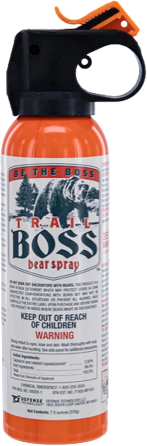 Trail Boss Bear Spray - Maximum Strength 35 ft Range, EPA Registered for Outdoor Safety | 7.9 oz