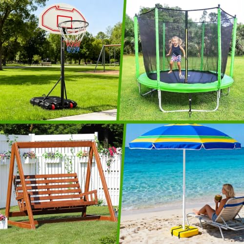 4-Pack Heavy Duty Basketball Hoop Anchor Kit for High Wind Stability