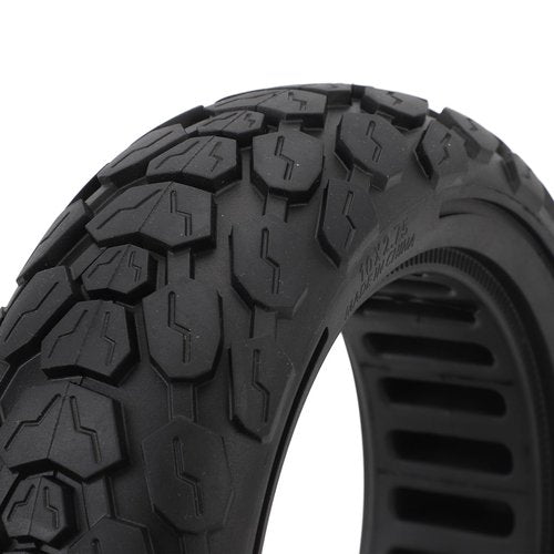 Electric Scooter Solid Tire, 10X2.75 Explosion Proof Airless Honeycomb Tire Electric Scooter Rubber Tire Replacement for Urban Commuting and Outdoor