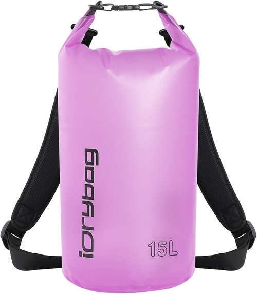 IDRYBAG Clear Waterproof Dry Bag - Versatile Sizes 2L/5L/10L/15L/20L for Kayaking and Outdoor Adventures