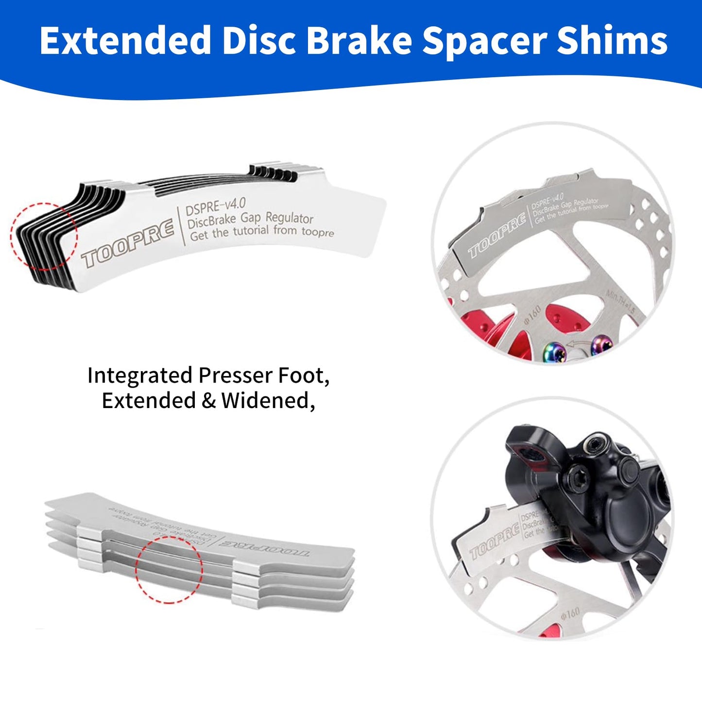 Slynxr 6-in-1 Bike Maintenance Kit, Hydraulic Piston Press Bicycle Disc Brake Repair Tool Set for Mountain Bikes & MTB - Includes Piston Press, Rotor Truing Fork, Disc Brake Gap Regulator