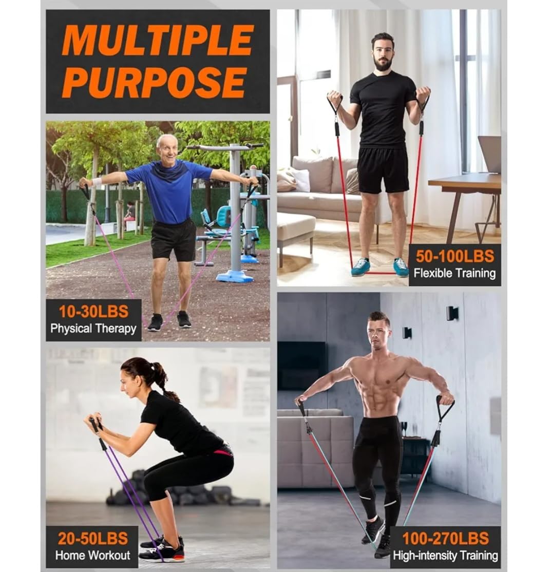 Pull Up Bands, Heavy Resistance,Resistance Bands, Exercise Bands, Training Bands to Train with Handles for Men and Women, Resistance Bands for Working Out, Bands for Exercise