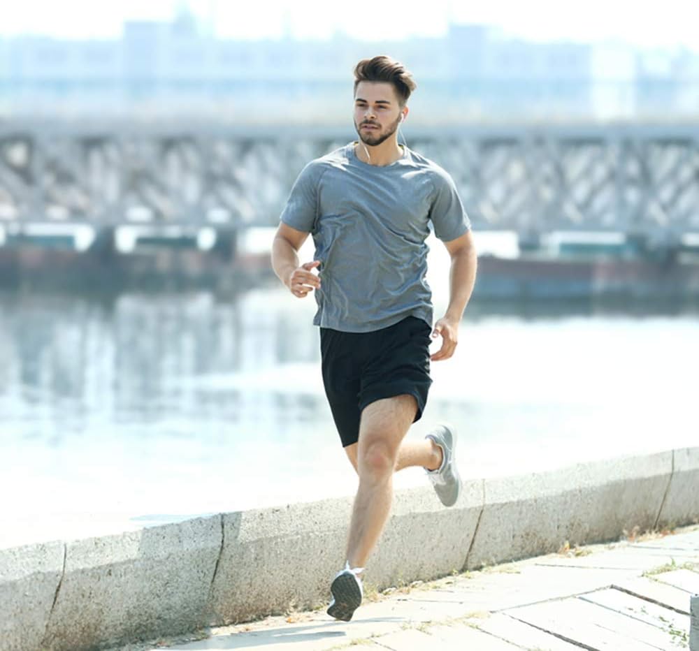 Skiennix Men's Workout Shirt - Quick Dry Short Sleeve Athletic T-Shirt | Moisture-Wicking Performance