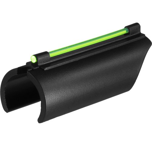 TruGlo Low-Profile All-Metal Construction Glo Dot II Universal Fiber Optic Sight for Plain Barrel Shotgun, 12 & 20 GA/Green Fiber