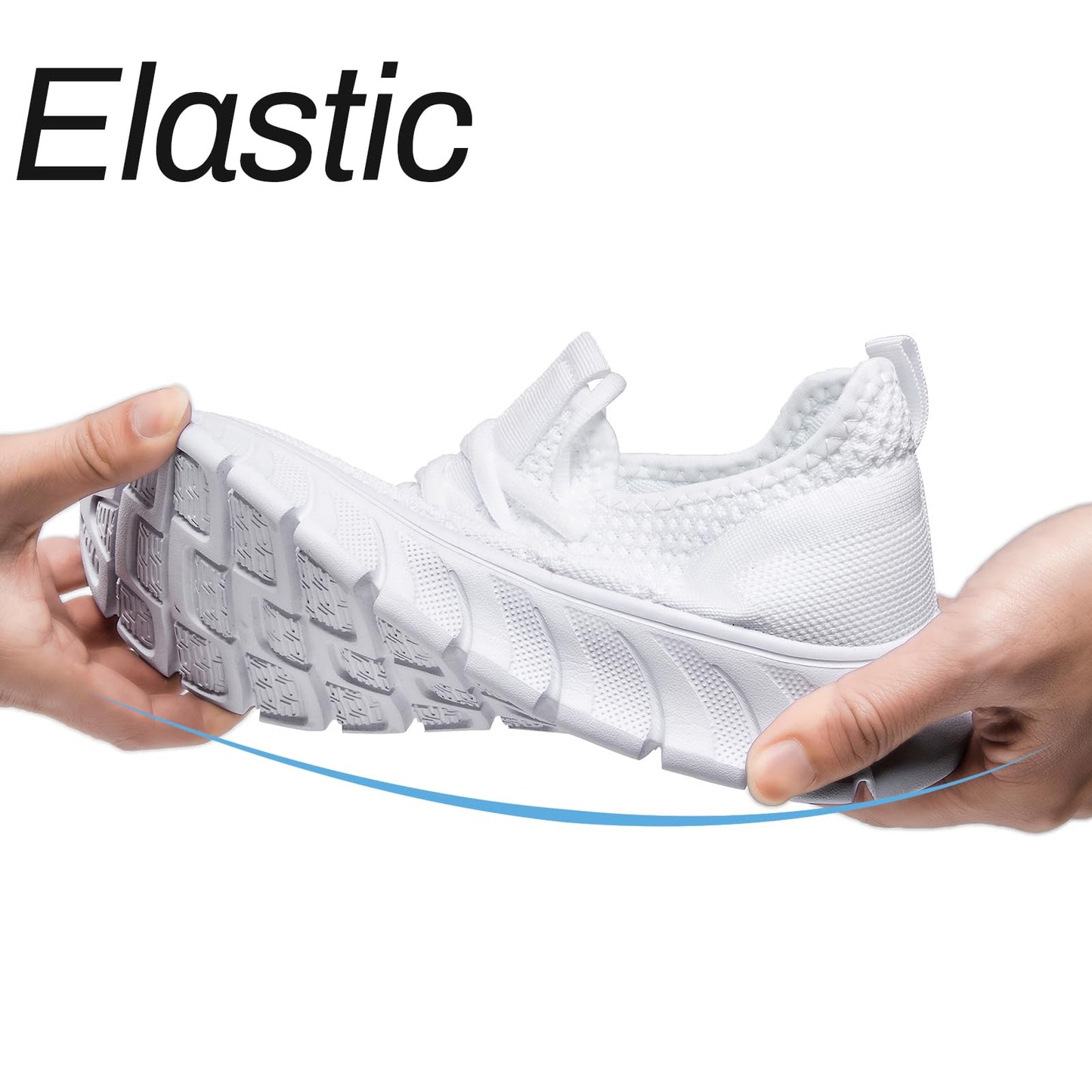 CMNZHK Men Running Tennis Shoes Gym Fashion Sneakers Walking Workout Shoes Athletic Slip on Breathable Mesh Comfortable Lightweight Casual Sport Shoe White 11