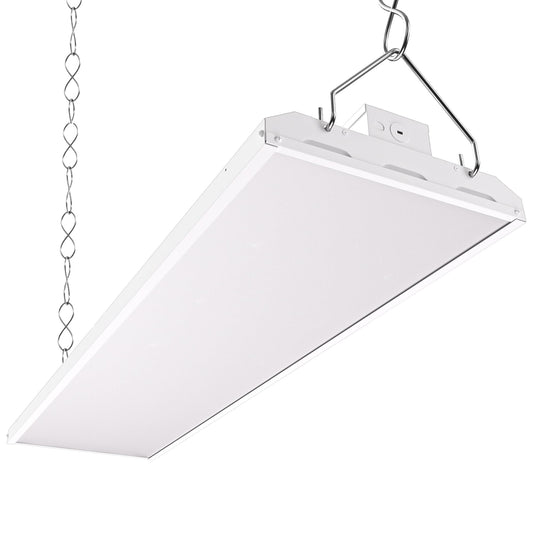 CINOTON 4FT 300W LED Shop Light with 40500LM, 0-10V Dimmable Linear High Bay Lighting with 5000K, 120-277V 135LM/W Commercial Hanging Lights for Garage Office Warehouse Workshop Factory UL Listed