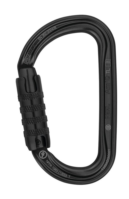 Petzl Am'D Carabiner - TRIACT-Lock, Black