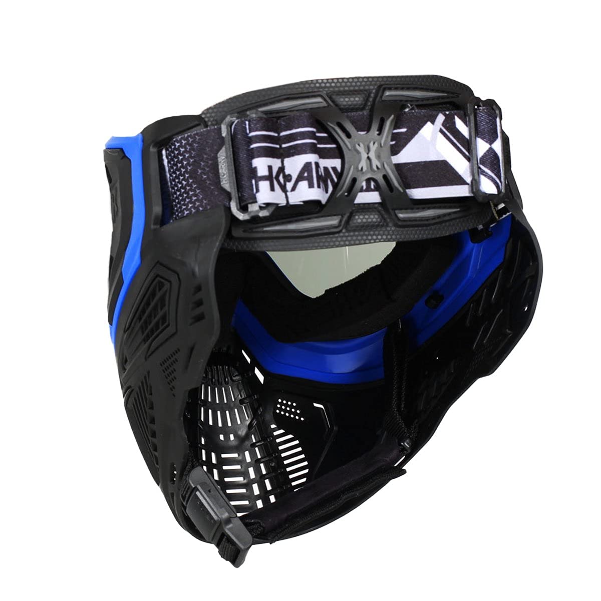 HK Army SLR Face Mask Goggle with Thermal Anti Fog HD Pure Lens System for Paintball and Airsoft - Sapphire
