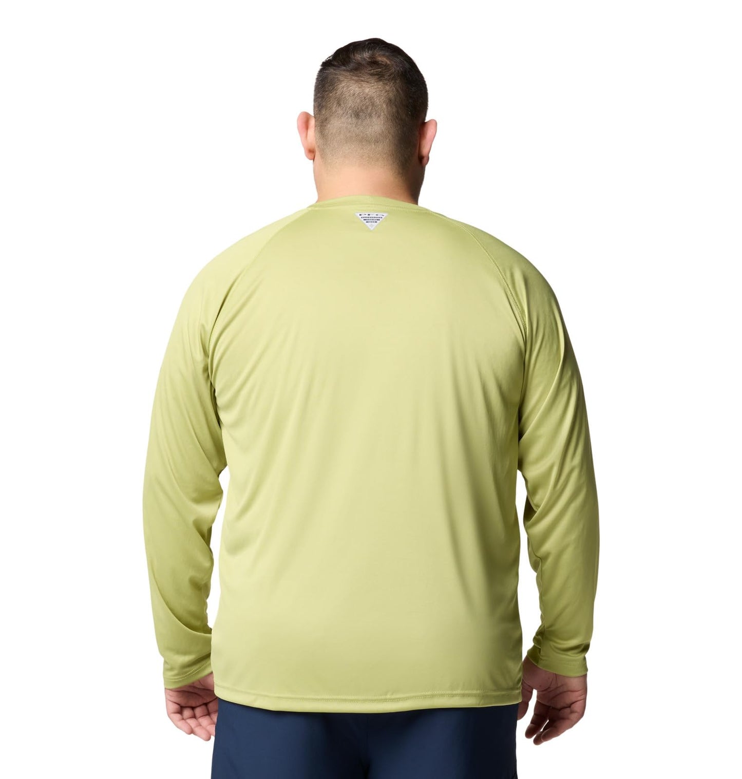 Columbia Men's PFG Terminal Tackle Long Sleeve Fishing Shirt, Pear/Cypress Logo, Small