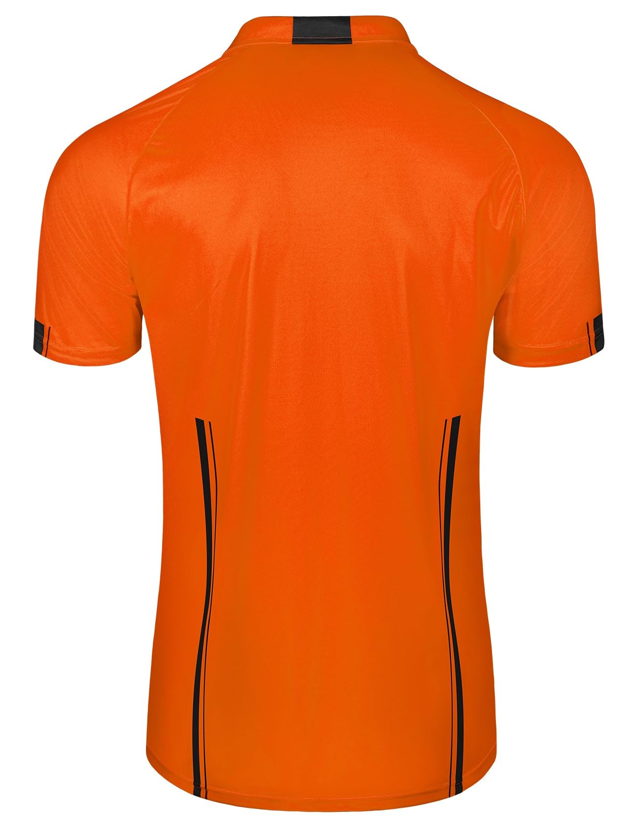 FitsT4 Sports Pro Soccer Referee Jersey Short Sleeve Ref Shirts Orange 3X-Large