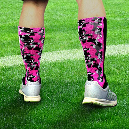 Breast Cancer Awareness Socks Set - Digital Camo Socks & Wristbands