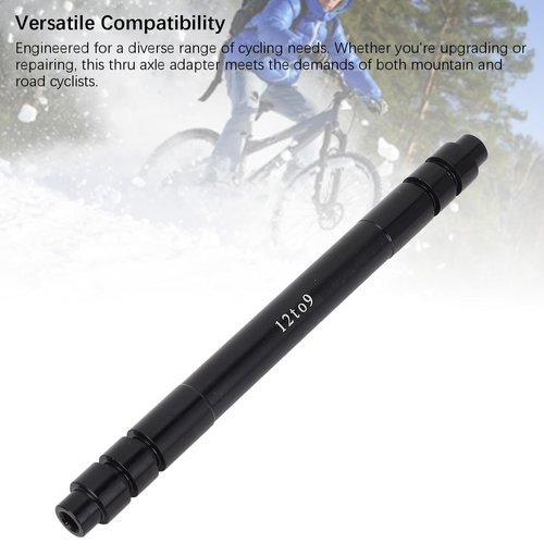 RiToEasysports Cycle Thru Axle Hub Adapter, Aluminum Alloy 12mm to 9mm Quick Release Thru Axle Adapter Conversion for Mountain Road Bikes (135MM)