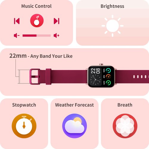 Fitness Tracker, 1.8" Smart Watches with Heart Rate/Blood Oxygen/Sleep Monitor, Alexa Built-in & Answer/Make Calls, Step Counter Fitness Watch with 101+ Sports Mode, IP68 Waterproof for Android iPhone