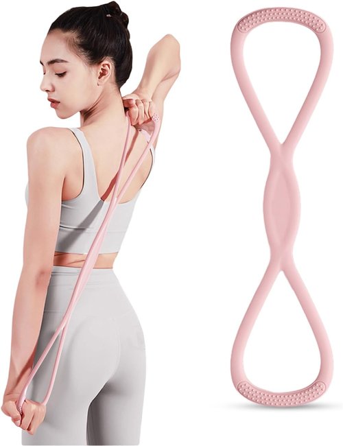 Figure 8 Resistance Band - Non-Slip Handles for Home Gym & Yoga | Ideal for Men & Women