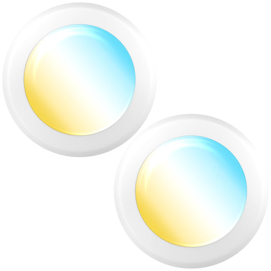 Sunco LED Disc Lights Ceiling 6 Inch, Flush Mount Disk Light, Recessed Can Lighting, 1050 LM, 15W (75W Equivalent), Selectable CCT 3000K/4000K/5000K/6000K/6500K, Dimmable, Damp Rated ETL 2 Pack.