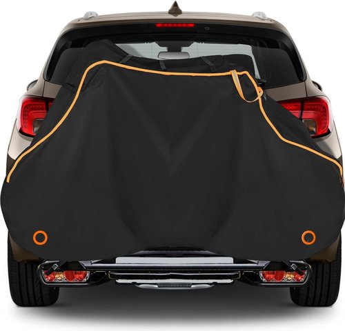 600D Oxford Cloth Bike Cover - Waterproof Outdoor Bicycle Protection | UV Resistant for Mountain/Road/Electric Bikes, 75L x 39W x 26H Inch (Black)