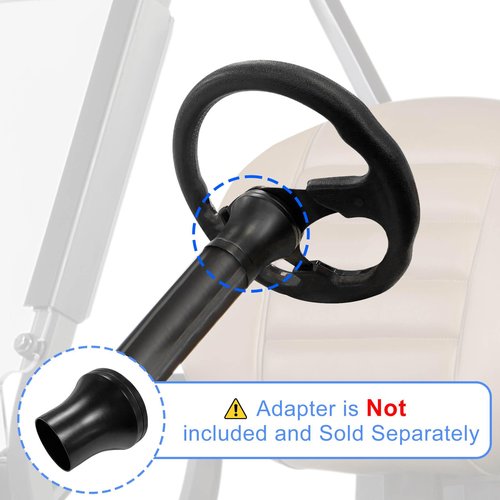 Golf Cart Steering Wheel Fit Club Car EZGO Yamaha Universal Steering Wheel for EZGO TXT RXV, Club Car DS Precedent Tempo, Yamaha G2-G29 Most Golf Cart