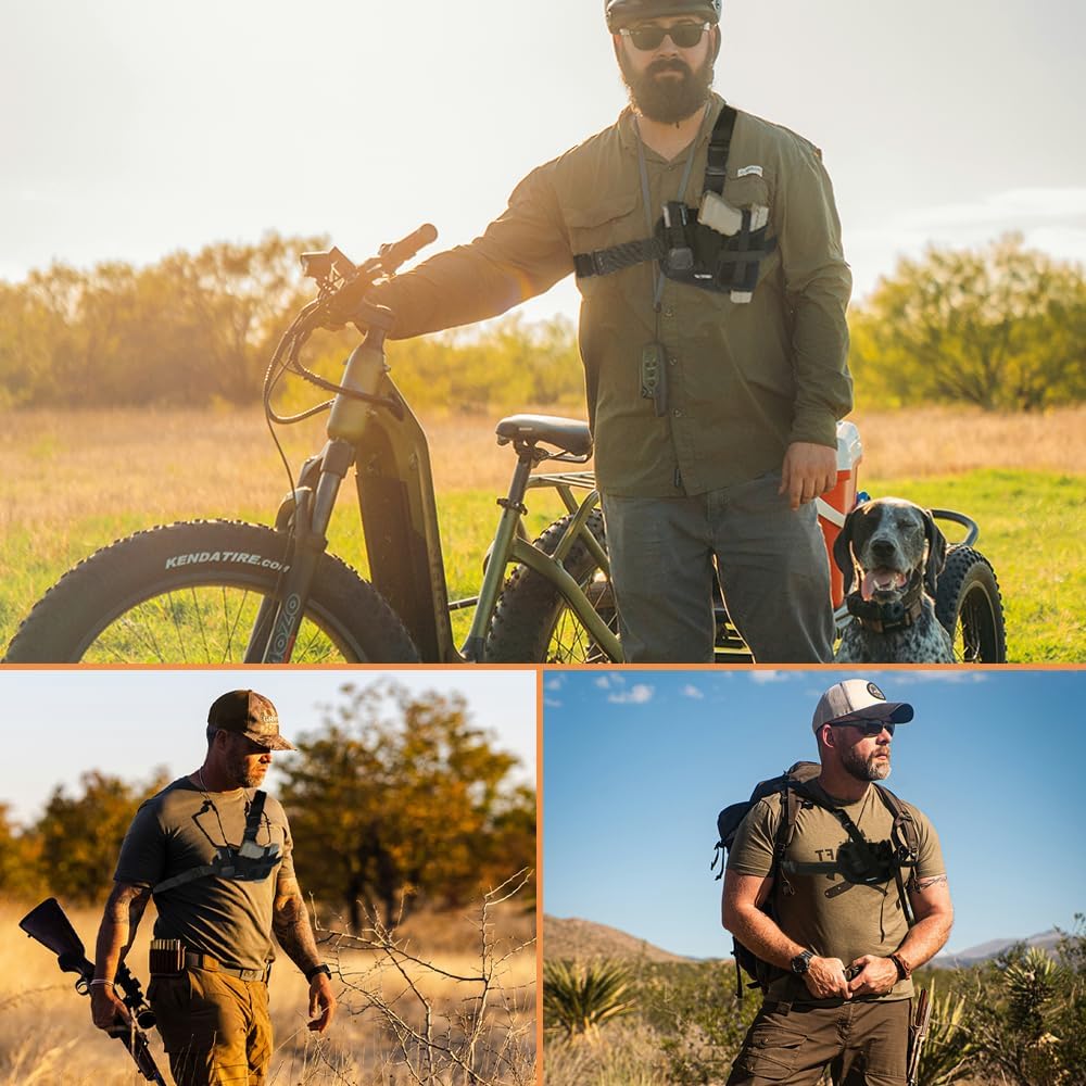Universal Shoulder Holster by [Brand Name] - Right-Hand Fit for Glock 19, 1911, Sig P365 & More | Ideal for Hiking & Outdoor Activities