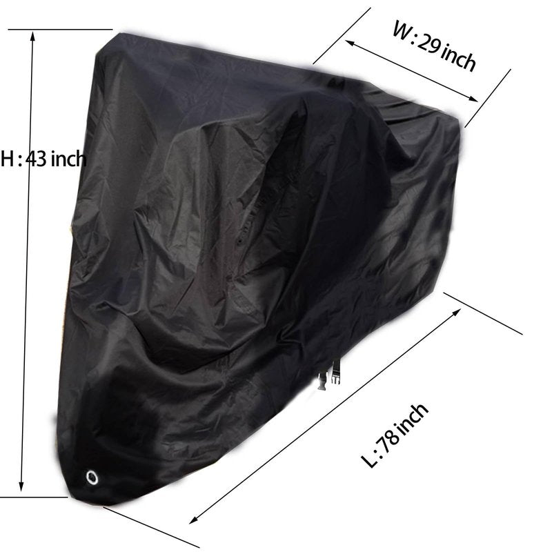 Adult Tricycle Cover,24/26inch 3 Wheel Bike Electric Trike Covers for Outdoor Waterproof Windproof Dustproof Bicycle & Bike