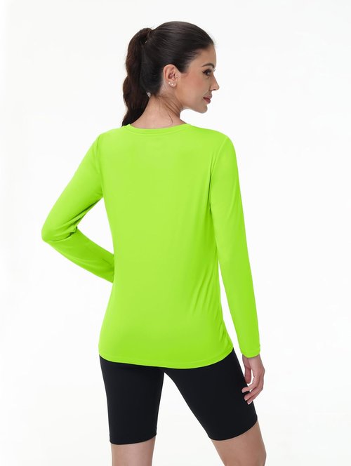 MAGCOMSEN SPF Long Sleeve Shirts for Women - Quick Dry Lightweight Athletic Tops for Running & Hiking