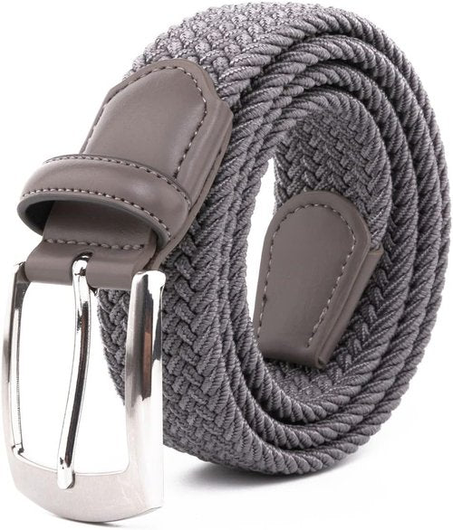 Fabio Valenti Canvas Woven Stretch Braided Belts - Multicolored Options for Men & Women