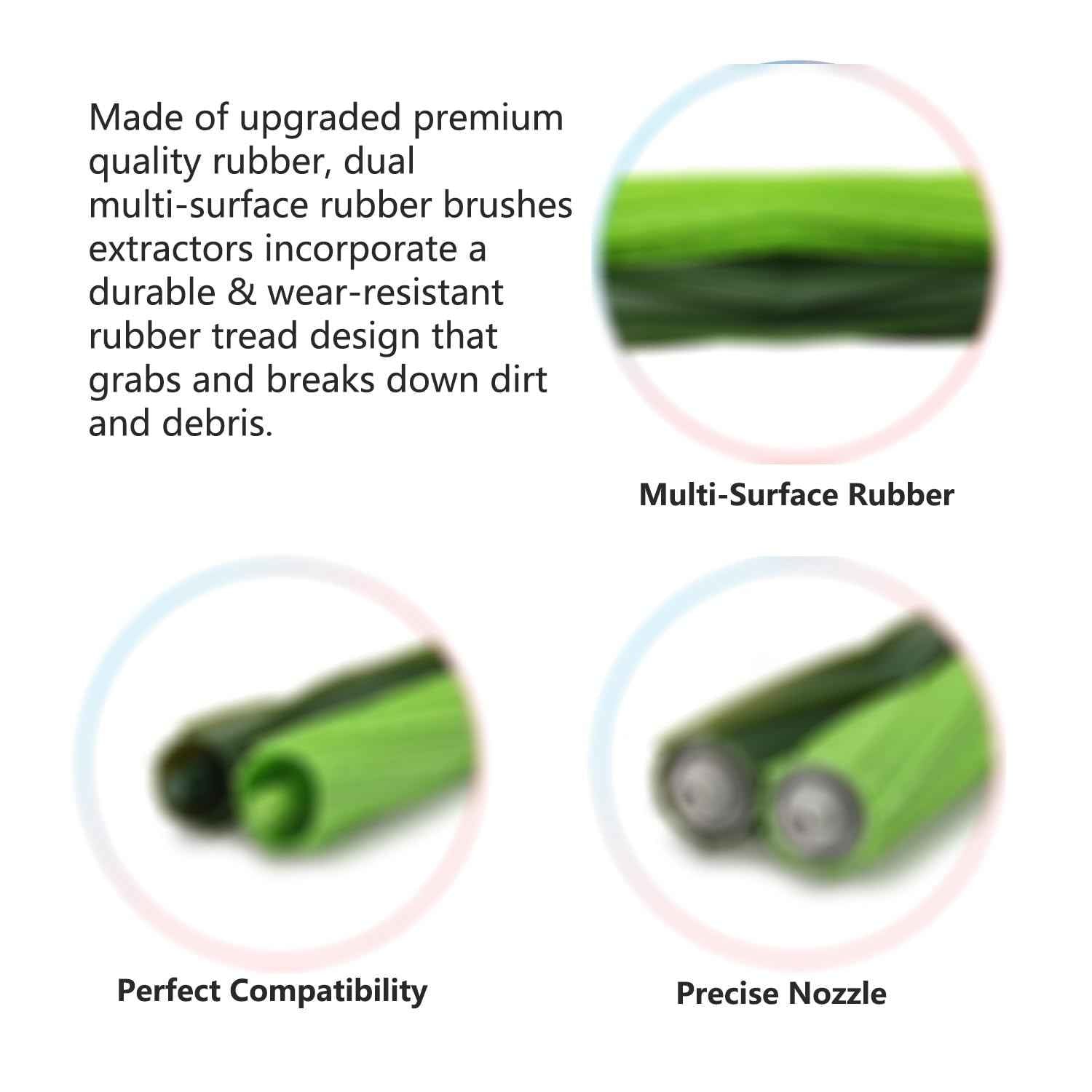 YOKYON 5 Sets of Replacement Roller Brushes/Debris Extractor Compatible for iRobot Roomba i&e&j Series E5 E6 i1 i1+ i7 i7+ i6 i6+ i3 i3+ i4 i4+ i8 i8 J5 J5+ j7 j7+ J9 J9+ Combo Robotics