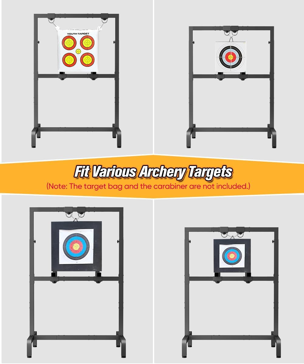 Skiennix Adjustable Archery Target Stand - Portable Holder for 3D & Foam Targets | Ideal for Indoor/Outdoor Practice