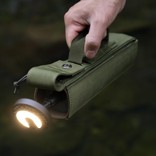 outask Lantern Accessories Telescopic Camping Light Case,Outdoor Camping Lantern Bag Portable Camping Gear Storage Box (Black)