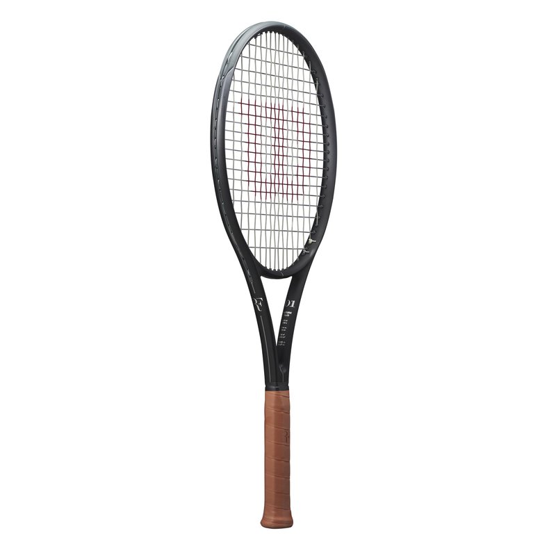 Wilson RF 01 Future Strung Performance Tennis Racket - Grip Size 1-4 1/8", Strung with Sensation 16 Natural at Mid Range Tension