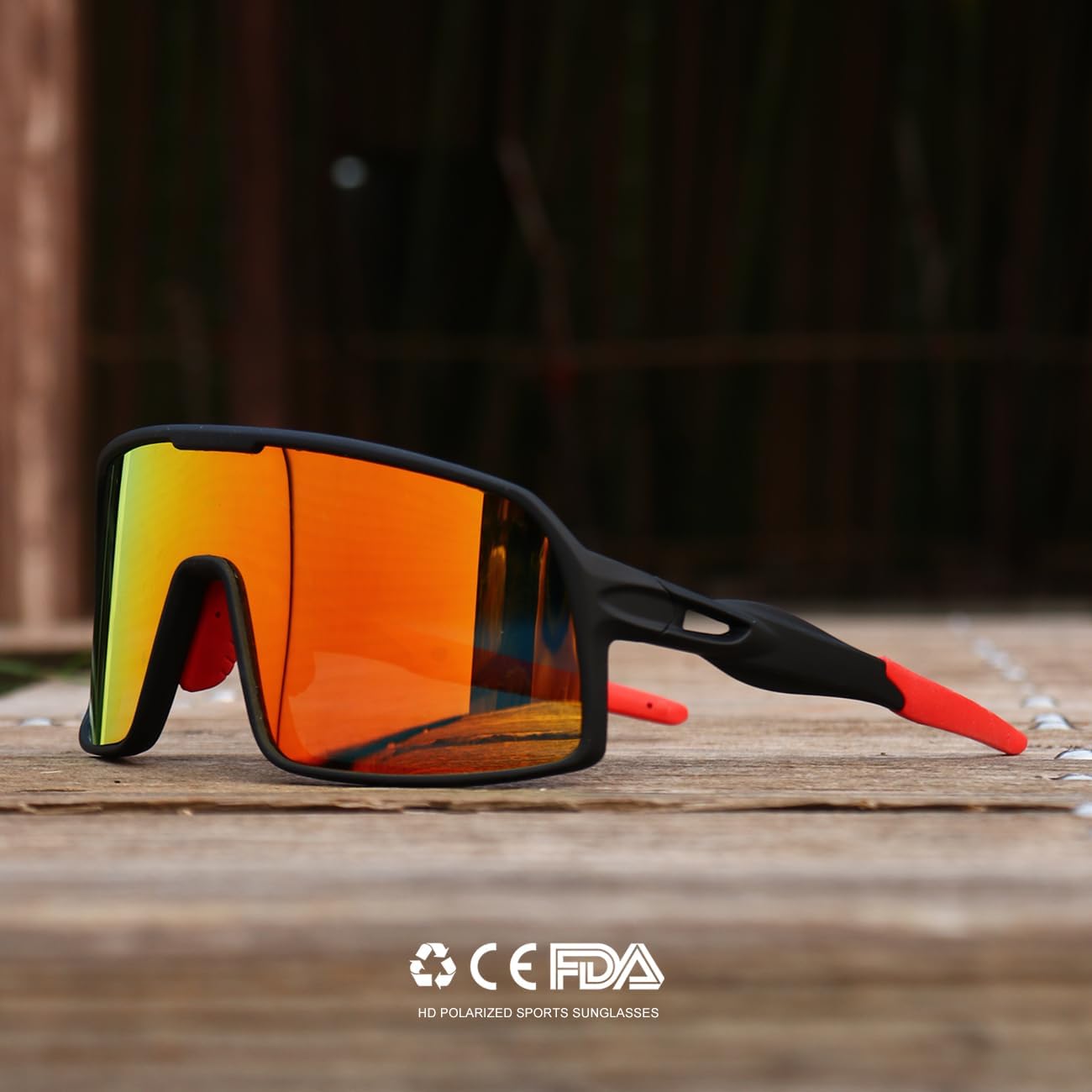 SEKKAF Polarized Sports Sunglasses - UV Protection Cycling Glasses for Men & Women | Ideal for Running & Fishing